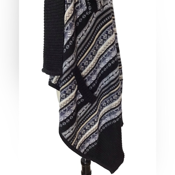 Juliette Jake Waterfall Sweater Open Cardigan Size PS Wool Blend Pockets - Picture 7 of 7